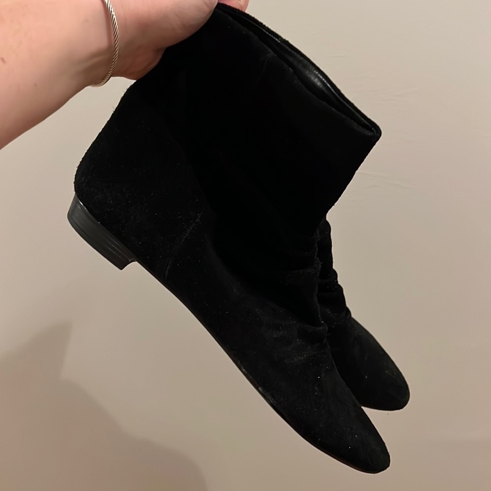 Nine West Altay - Black booties- suede and leather - size 10